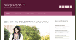 Desktop Screenshot of collegezephir973.com